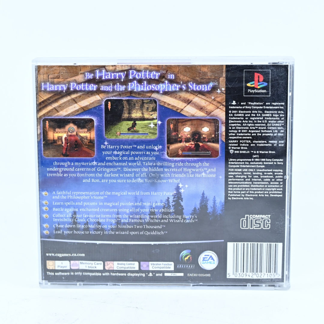Harry Potter and the Philosopher's Stone + Manual - Sony Playstation 1 /PS1 Game