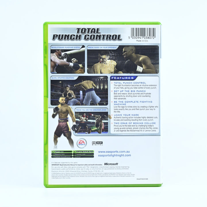 Fight Night 2004 - Original Xbox Game + Manual - PAL - MINT DISC!