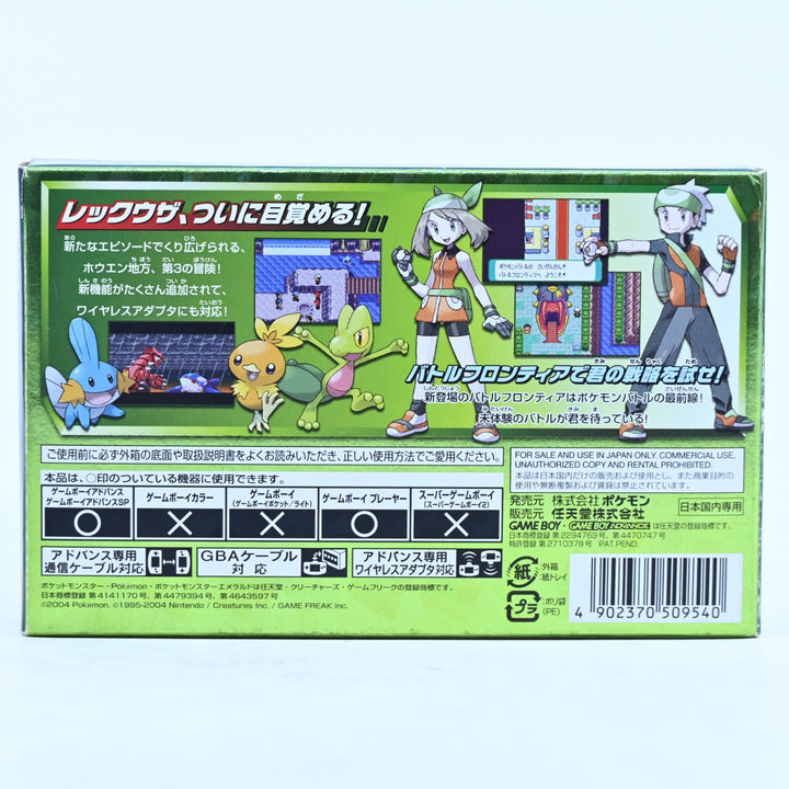 Pokemon Emerald Version - Gameboy Advance / GBA Boxed Game - NTSC-J