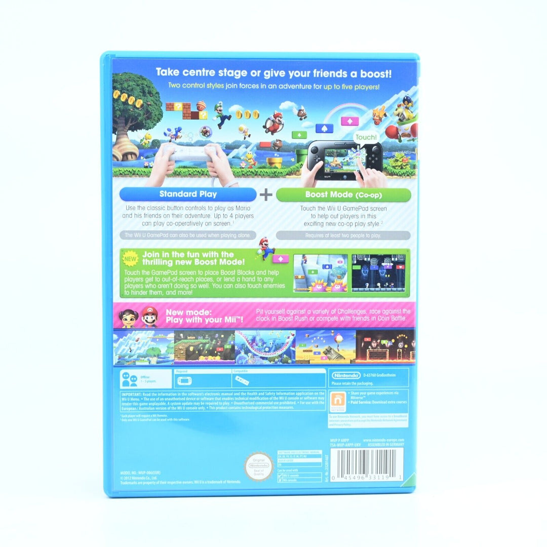 New Super Mario Bros. U - Nintendo Wii U Game - PAL - MINT DISC!