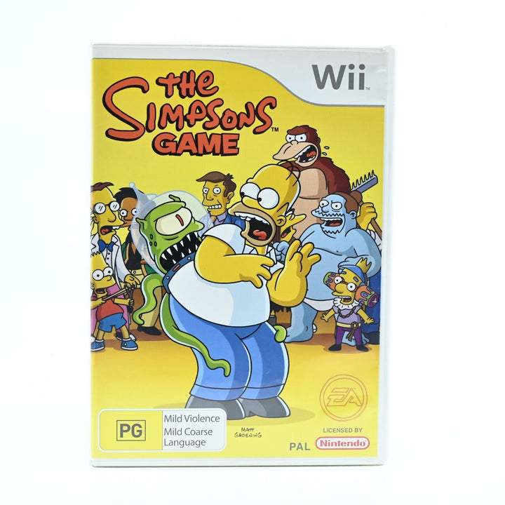 The Simpsons Game - Nintendo Wii Game + Manual - PAL - NEAR MINT DISC!