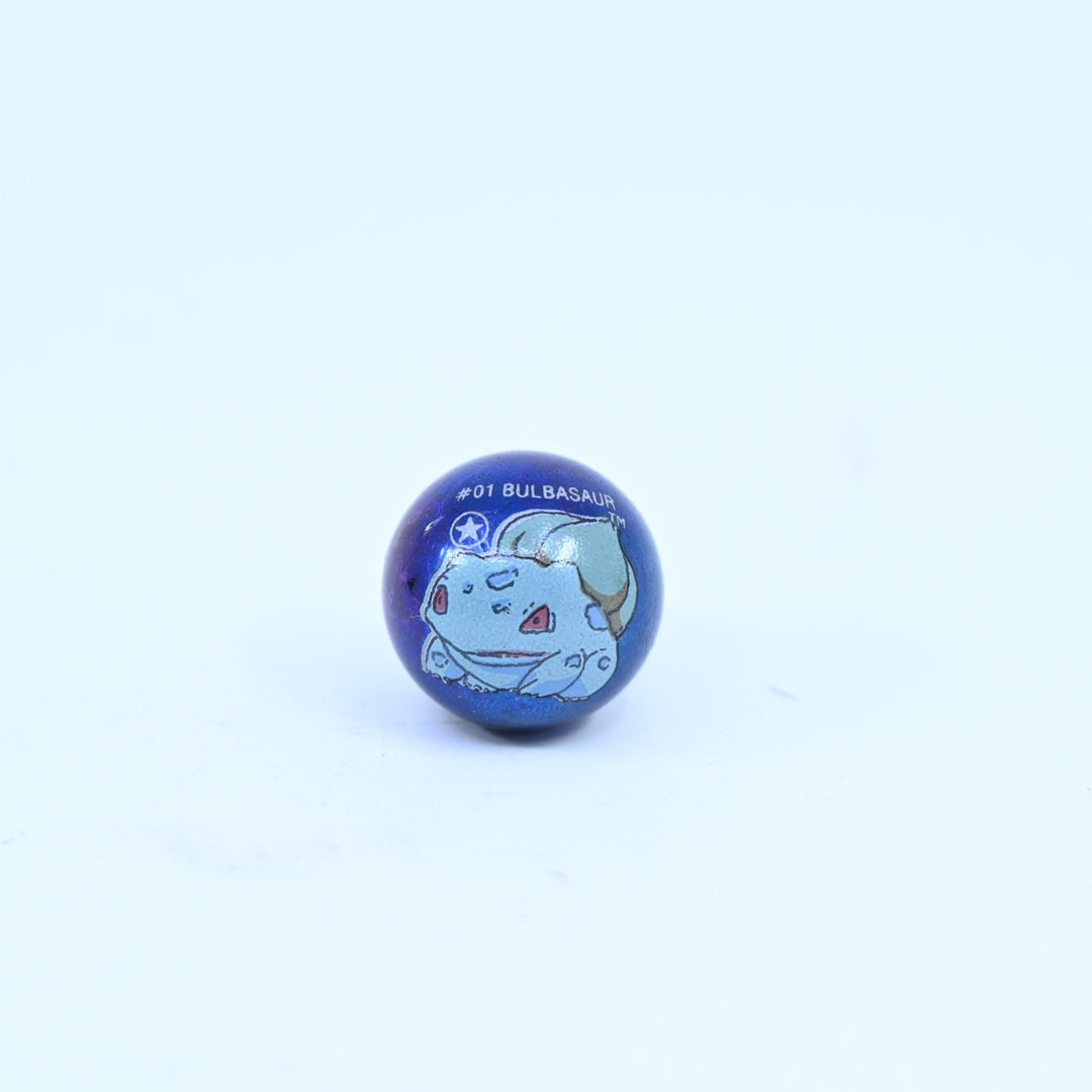 FIRST EDITION - #01 Bulbasaur - Holographic - Pokemon Marble - ToyBiz 1999 - Toy
