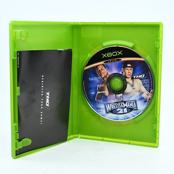 Wrestlemania 21 - Original Xbox Game + Manual - PAL - MINT DISC!