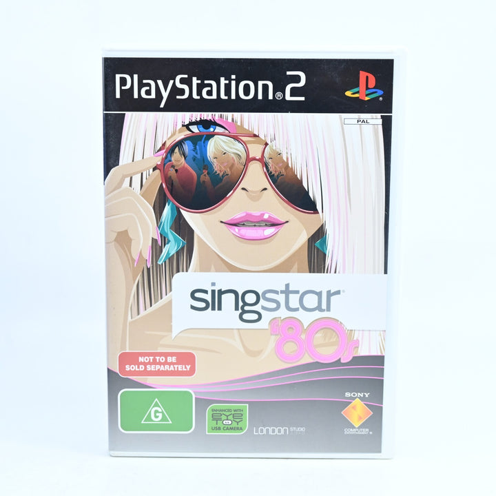 SingStar 80's - Sony Playstation 2 / PS2 Game + Manual - PAL - MINT DISC!