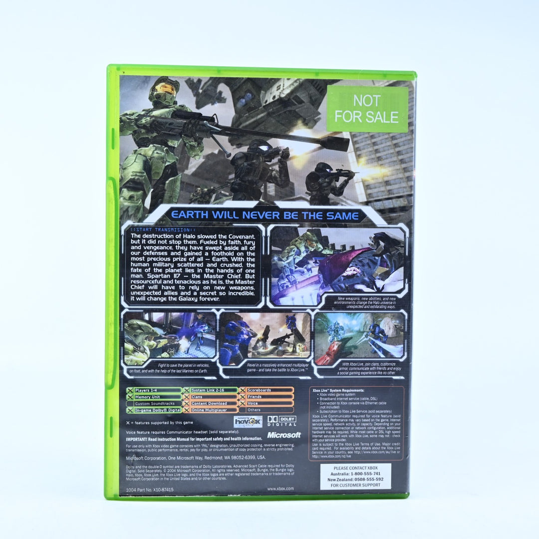 Halo 2 - Original Xbox Game + Manual - PAL - MINT DISC!