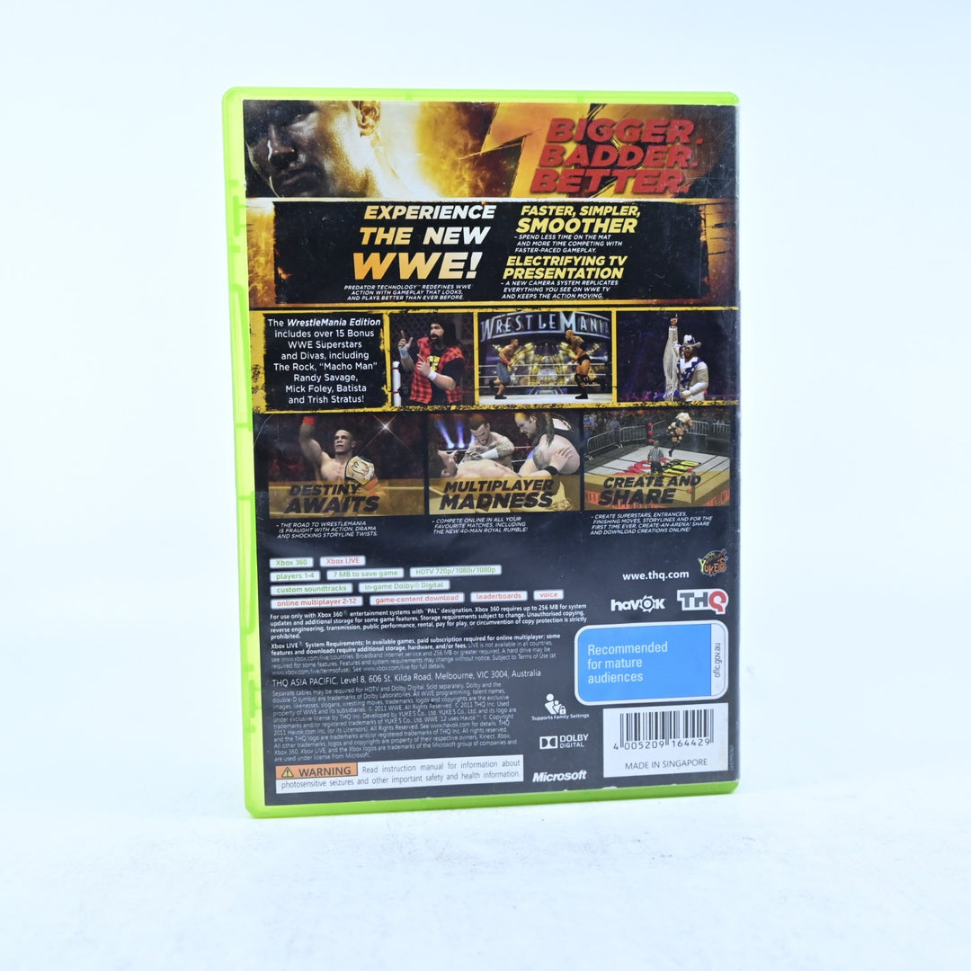 WWE '12 - Xbox 360 Game - No Manual - PAL - MINT DISC!