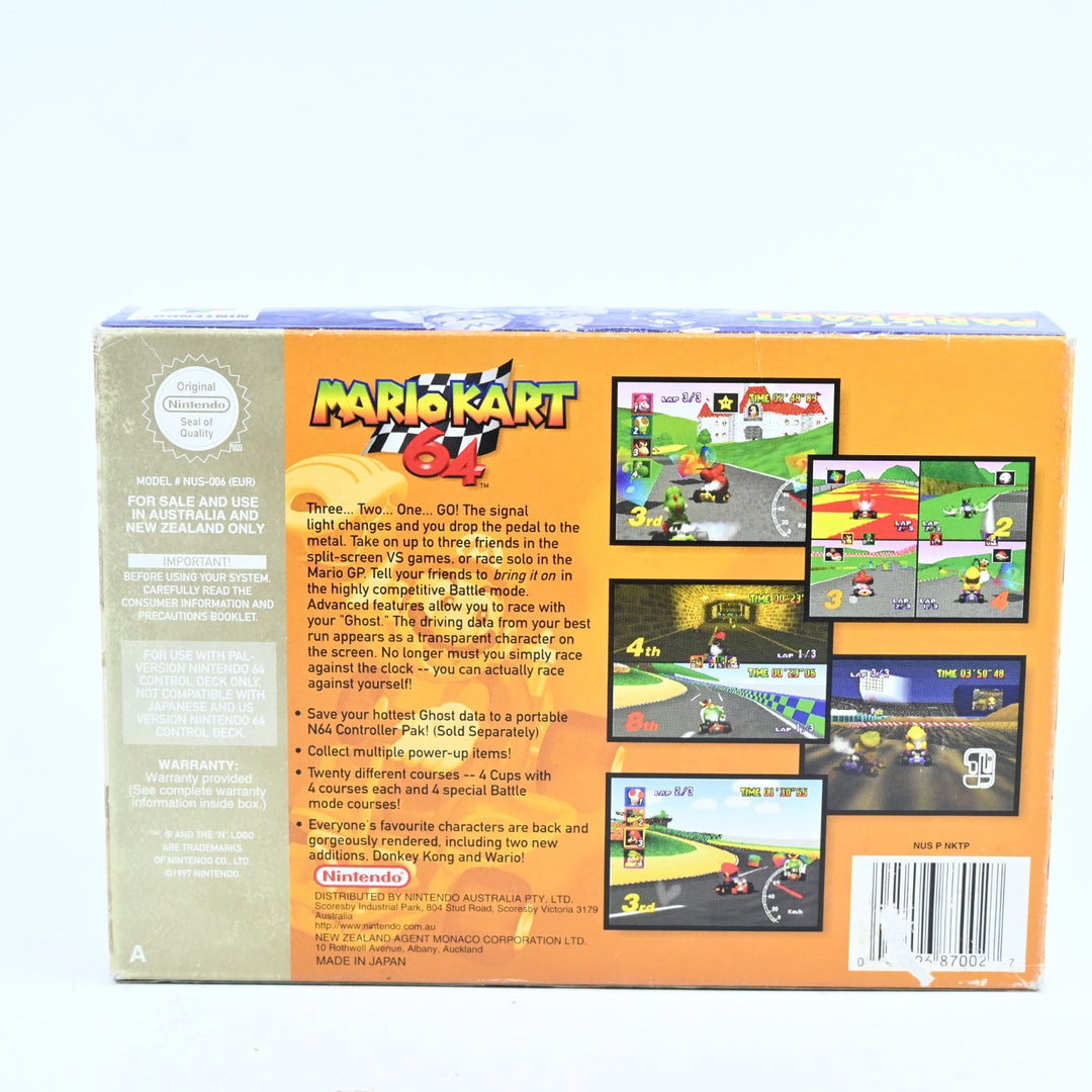 Mario Kart 64 - N64 / Nintendo 64 Boxed Game - PAL - FREE POST!
