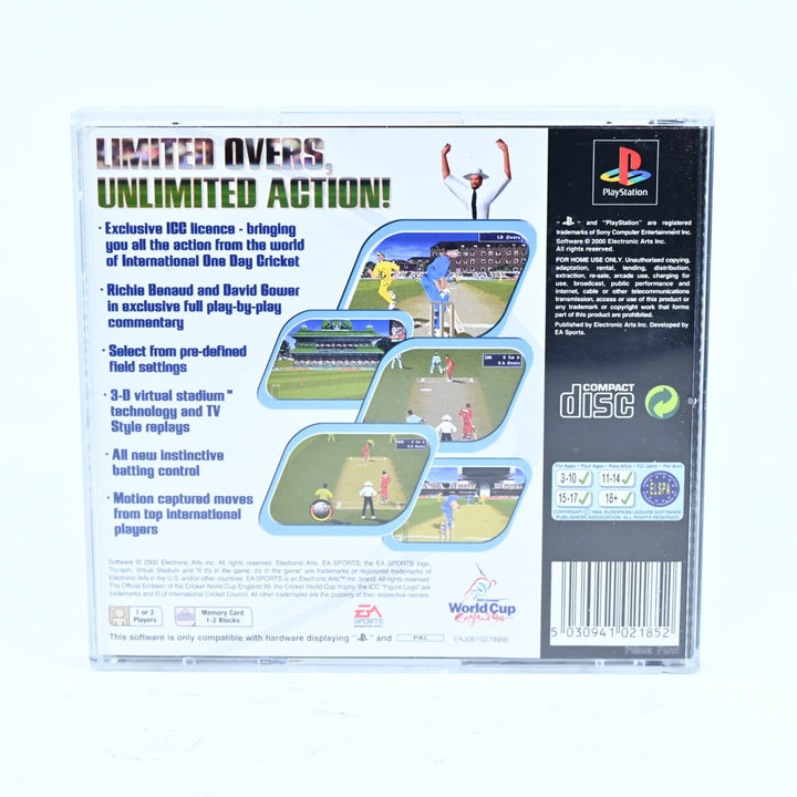 Cricket 2000 - Sony Playstation 1 / PS1 Game + Manual - PAL - MINT DISC!