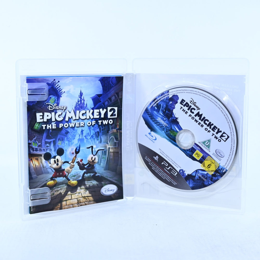 Epic Mickey 2: The Power of Two - Sony Playstation 3 / PS3 Game + Manual