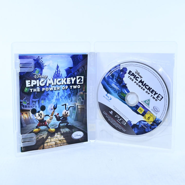 Epic Mickey 2: The Power of Two - Sony Playstation 3 / PS3 Game + Manual