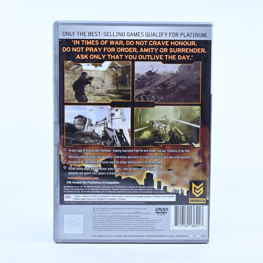Killzone - Sony Playstation 2 / PS2 Game + Manual - PAL - MINT DISC!