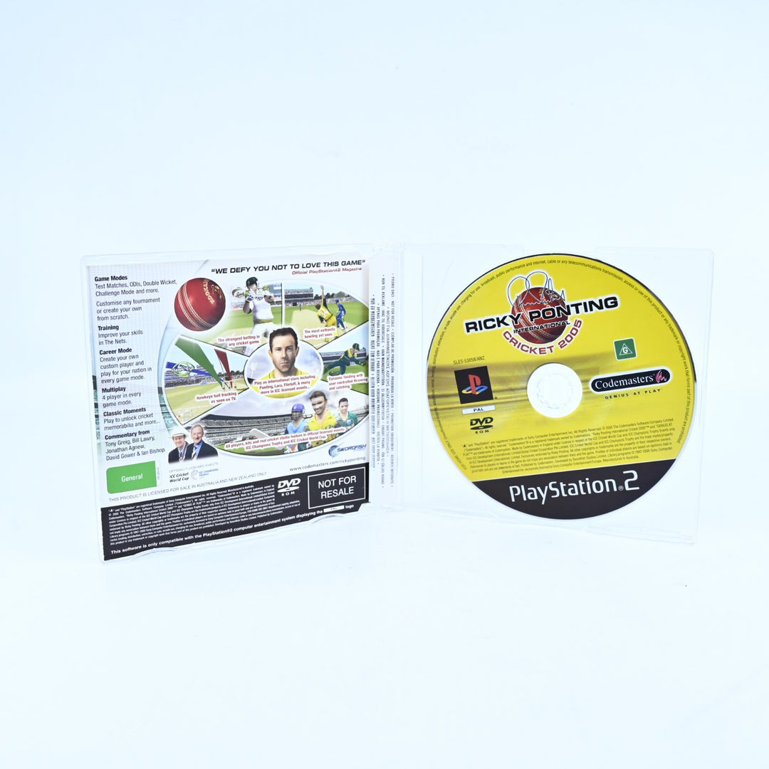 Ricky Ponting International Cricket 2005 - Sony PS2 Game - Disc Only - MINT DISC