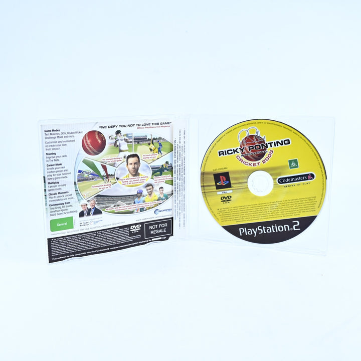 Ricky Ponting International Cricket 2005 - Sony PS2 Game - Disc Only - MINT DISC