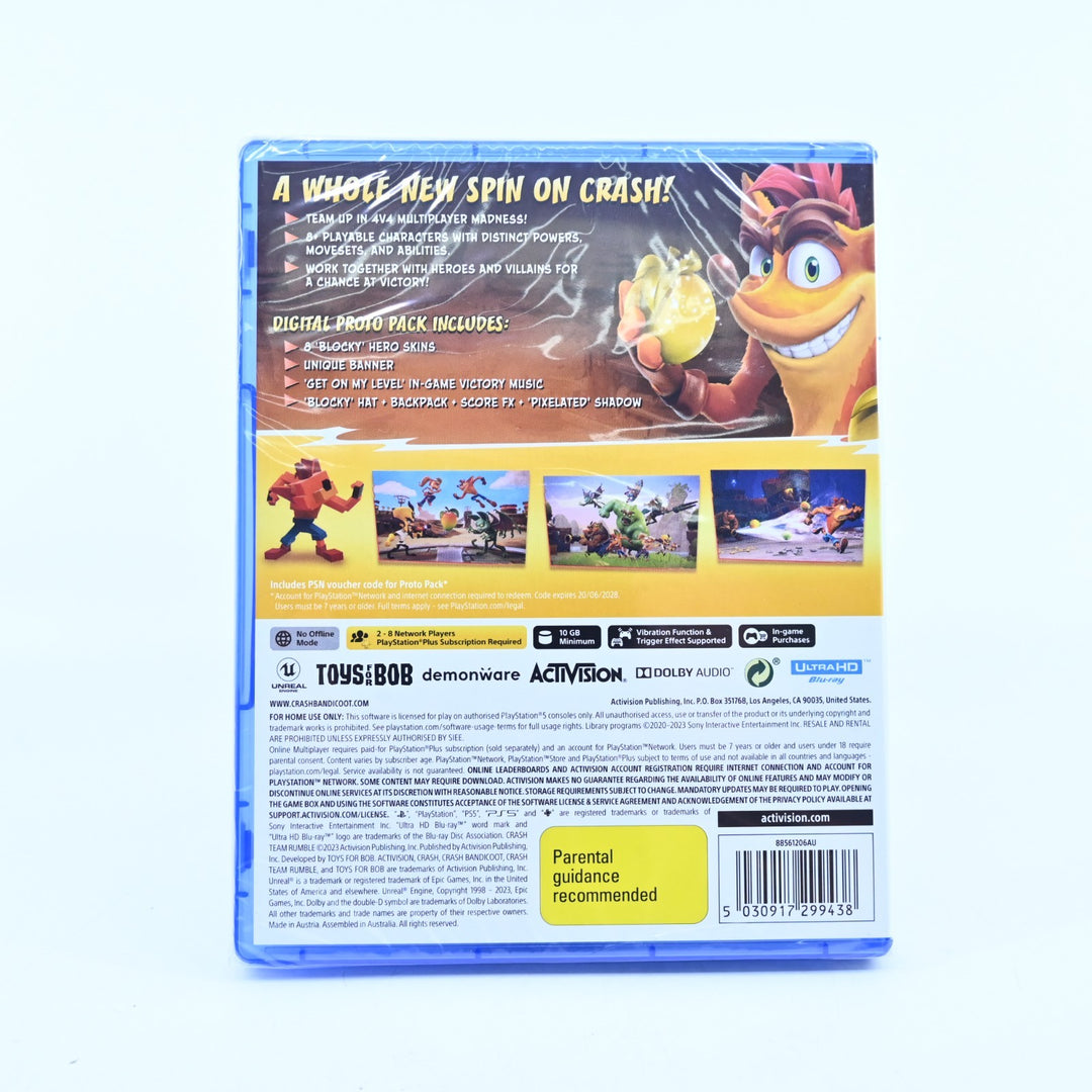 Crash Team Rumble - Sony Playstation 5 / PS5 Game - MINT DISC! SEALED!
