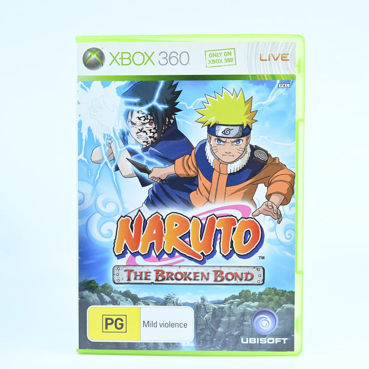 Naruto The Broken Bond - Xbox 360 Game - No Manual - PAL - MINT DISC!