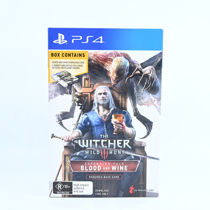 The Witcher III: Wild Hunt - Blood & Wine Expansion + Gwent Card Set - PS4 Game