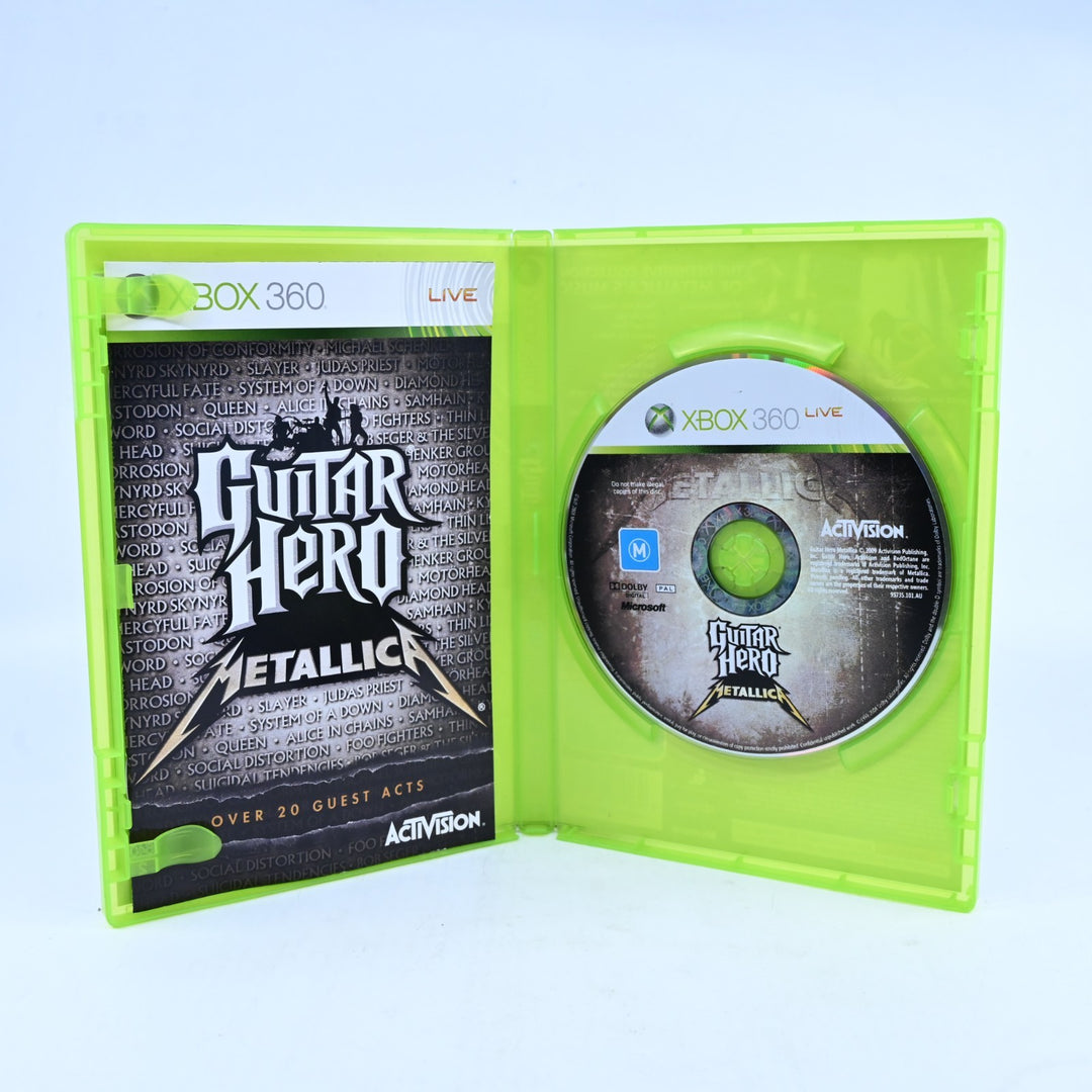 Guitar Hero: Metallica - Xbox 360 Game + Manual - PAL - MINT DISC!