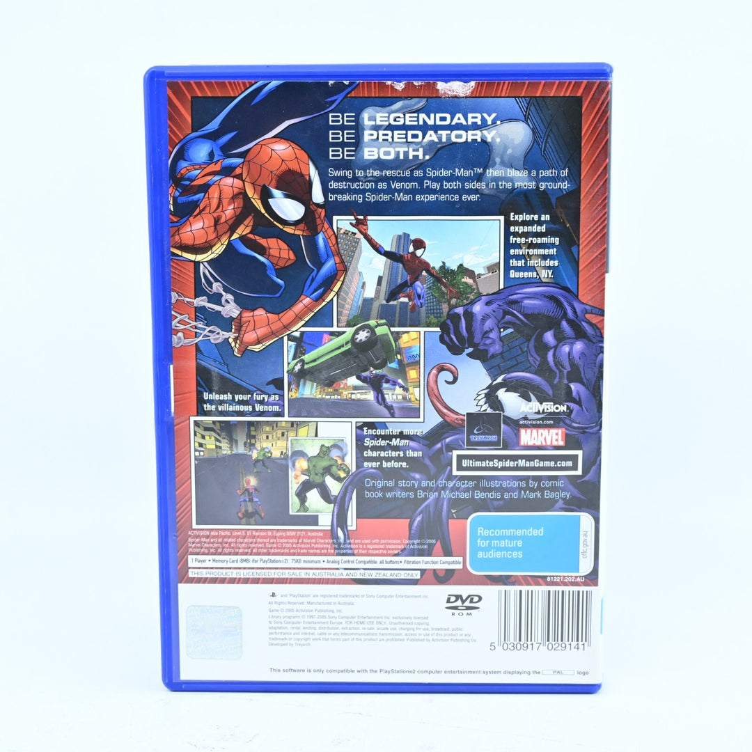 Ultimate Spider-Man - Sony Playstation 2 / PS2 Game + Manual - PAL - MINT DISC!