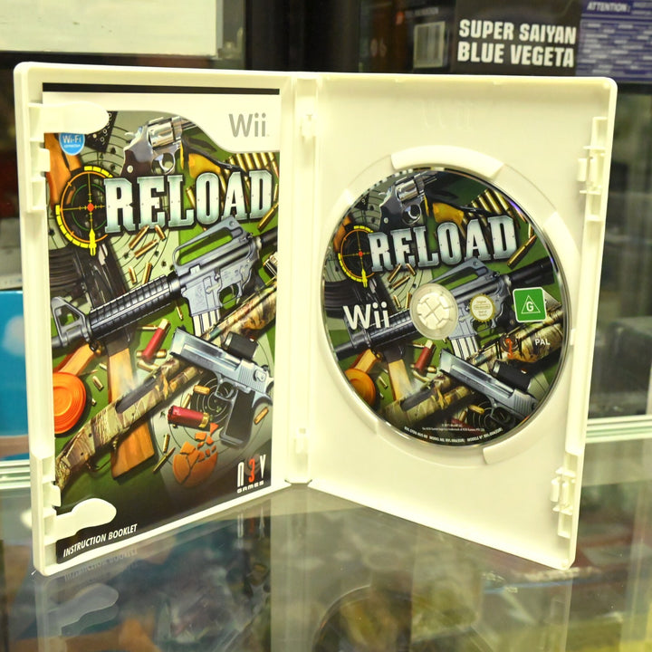 Boxed Reload + Extreme Assault Rifle - Nintendo Wii Game + Manual - PAL