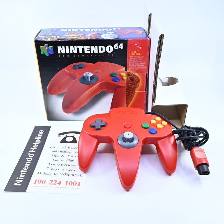 Original Red Controller - Nintendo 64 Controller - N64 Accessory