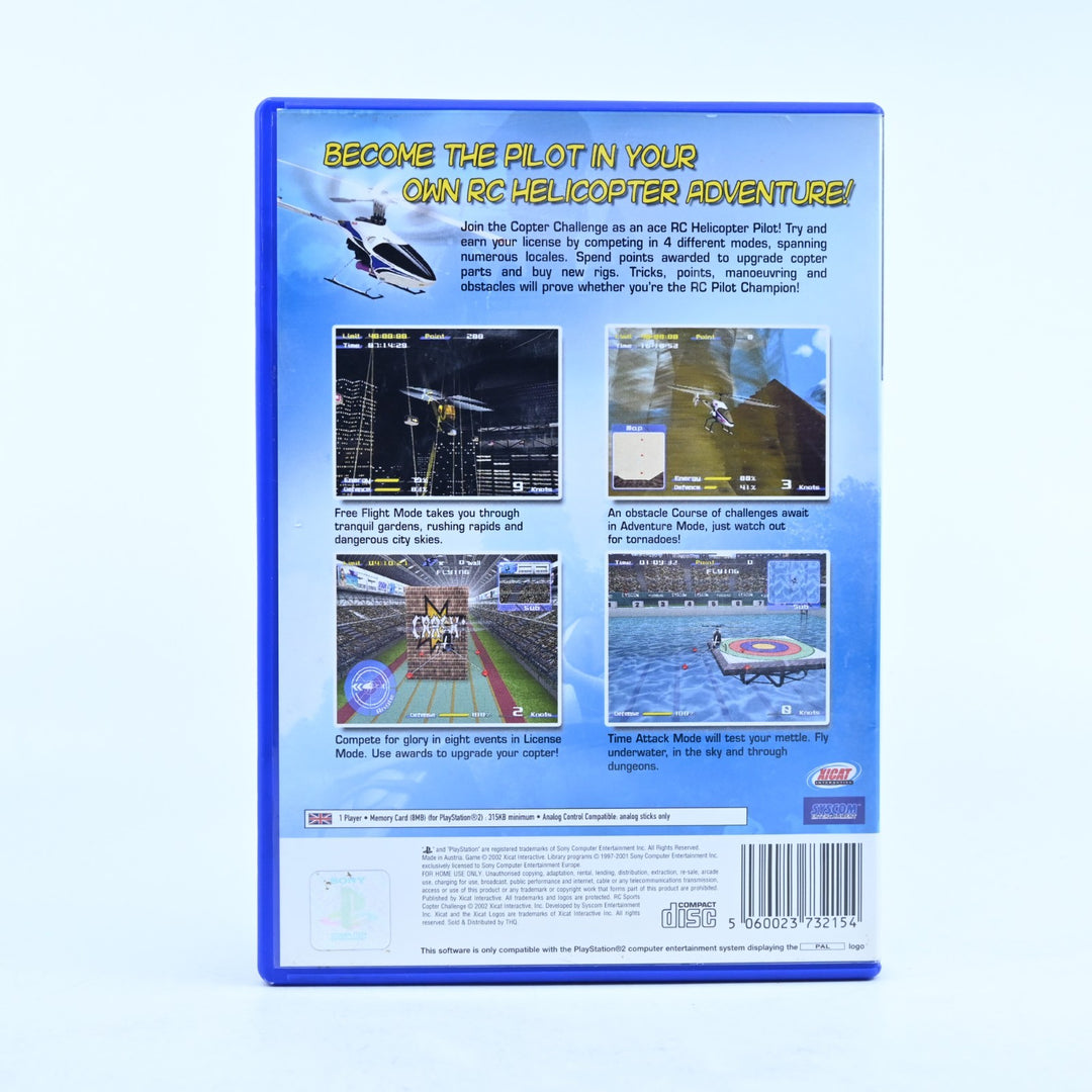 RC Sports Copter Challenge - Sony Playstation 2 / PS2 Game + Manual - PAL