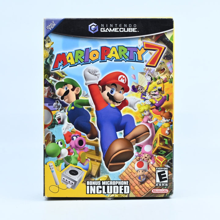 Mario Party 7 Bonus Microphone Included - Nintendo Gamecube Game + Manual - NTSC