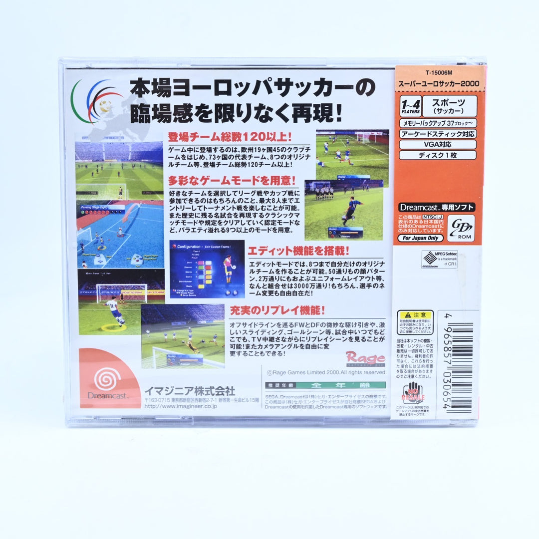 SEALED! Super Euro Soccer 2000 - Sega Dreamcast Game - NTSC-J