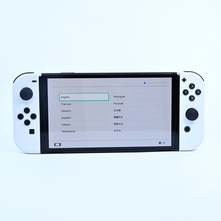 White - Nintendo Switch OLED Boxed Console - PAL - FREE POST!