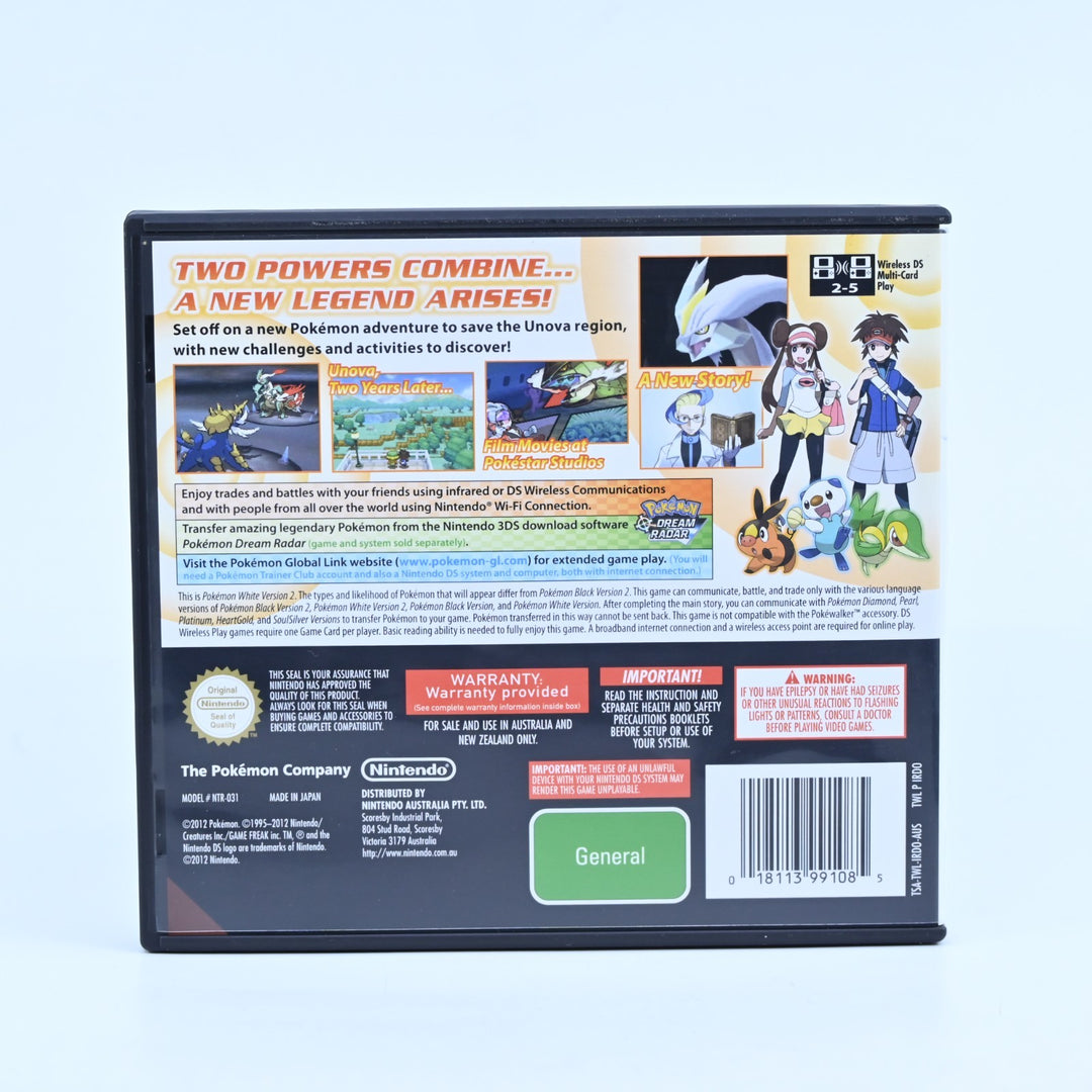 Pokemon White 2 - Nintendo DS Game - PAL + Manual - FREE POST!
