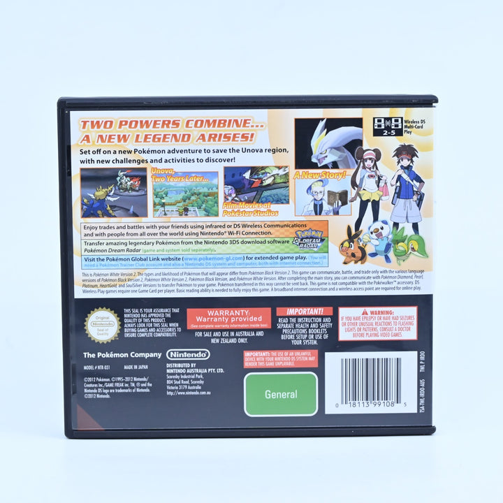 Pokemon White 2 - Nintendo DS Game - PAL + Manual - FREE POST!