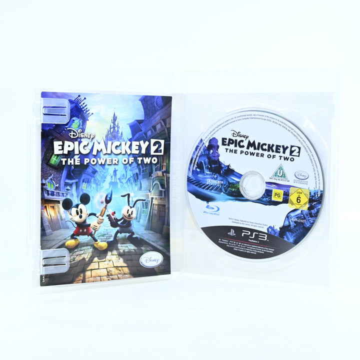Epic Mickey 2: The Power of Two - Sony Playstation 3 / PS3 Game + Manual