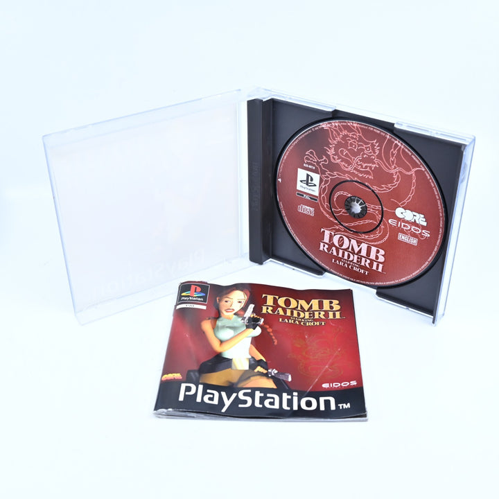 Tomb Raider II 2 - Sony Playstation 1 / PS1 Game + Manual - PAL - MINT DISC!