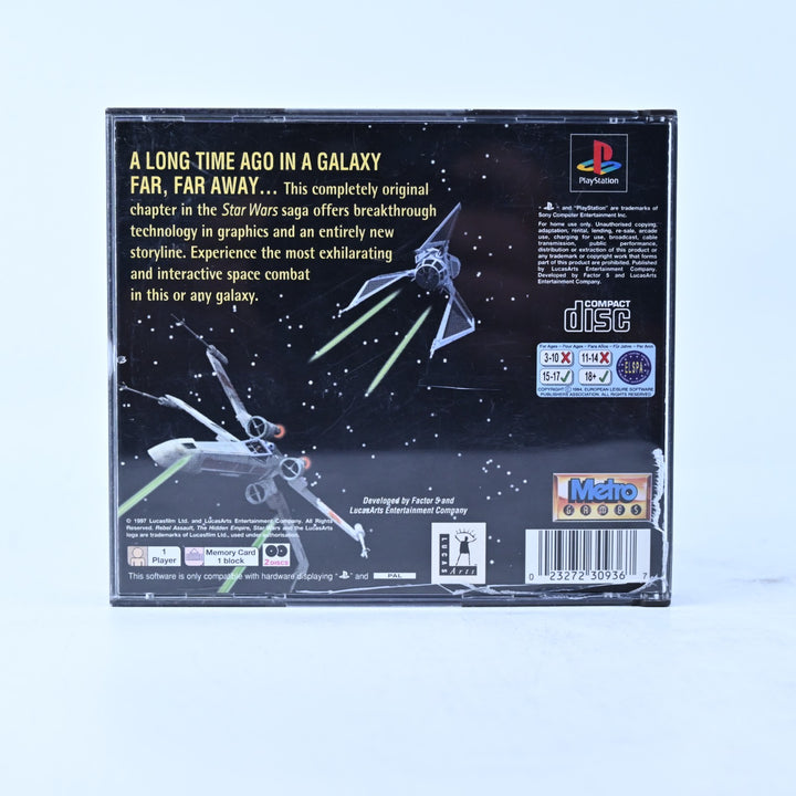 Star Wars: Rebel Assault II Hidden Empire - PS1 Game + Manual - PAL - MINT DISC!
