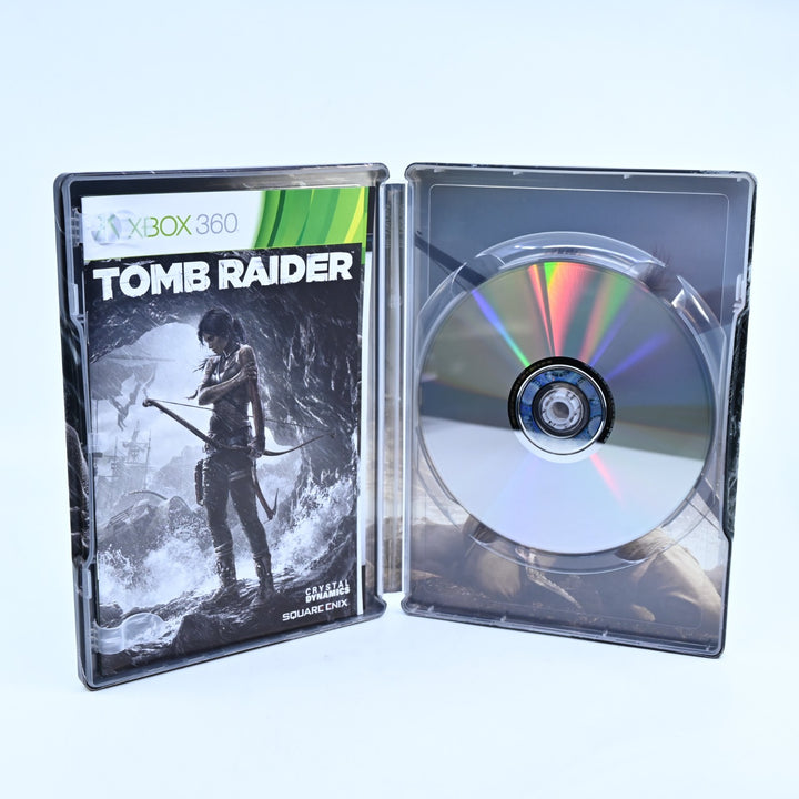 Tomb Raider - Steelbook Edition - Xbox 360 Game + Manual - PAL - MINT DISC!