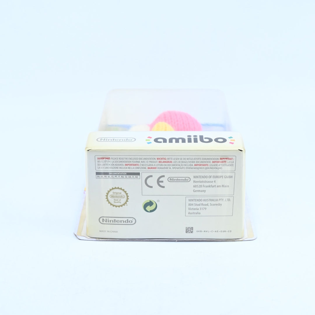 SEALED! Pink Yarn Yoshi Amiibo - Yoshi's Wooly World - Plush Toy