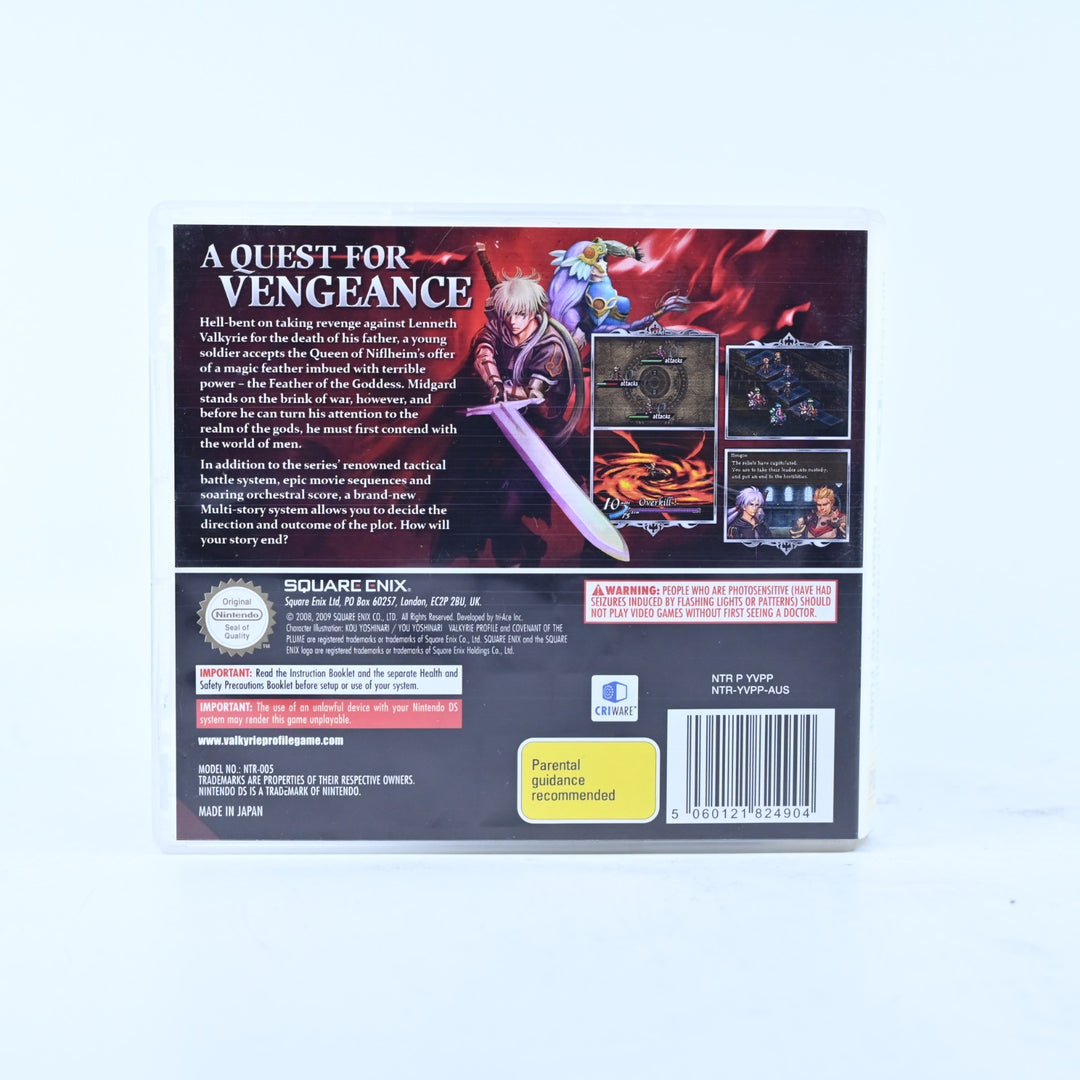Valkyrie Profile: Covenant of the Plume - Nintendo DS Game - PAL + Manual