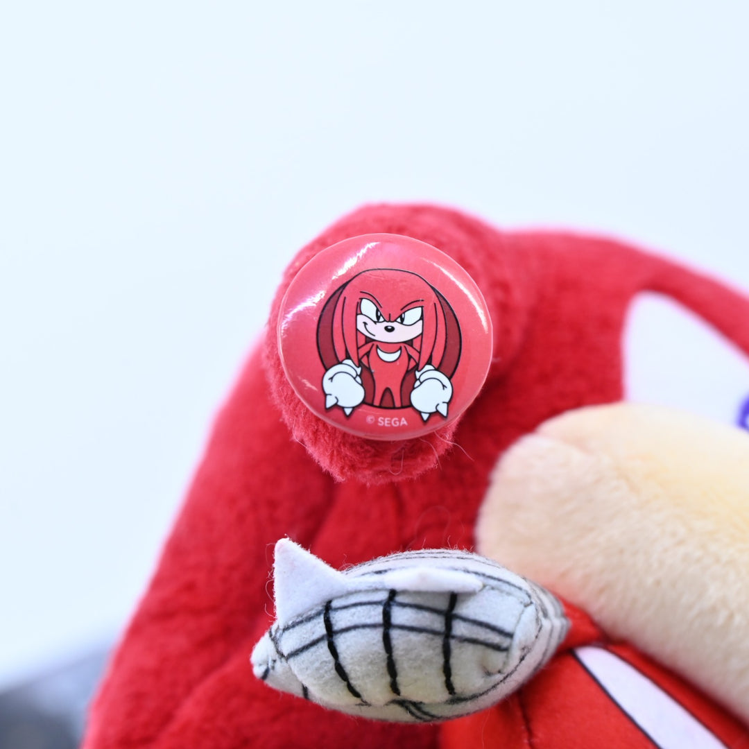 Sonic Boom Big Head Plush Knuckles - with Tag - Tomy - Sonic the Hedgehog - Toy