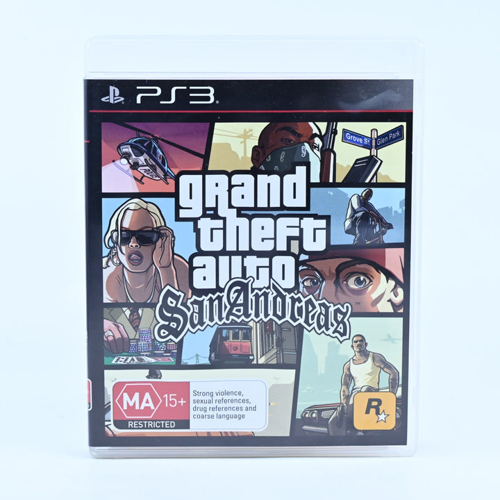 Grand Theft Auto: San Andreas - Sony Playstation 3 / PS3 Game + Manual + Map