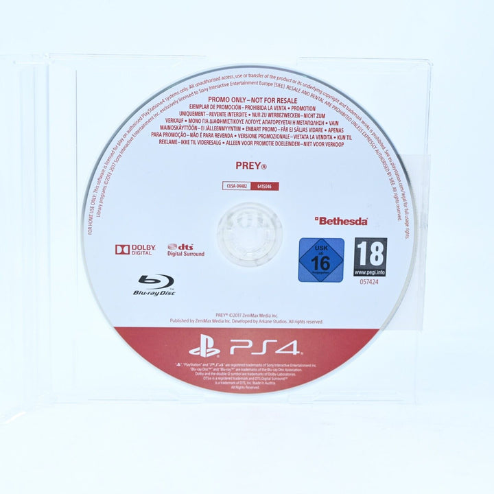 Prey - Promo Disc - Sony Playstation 4 / PS4 Game - Disc Only - MINT DISC!