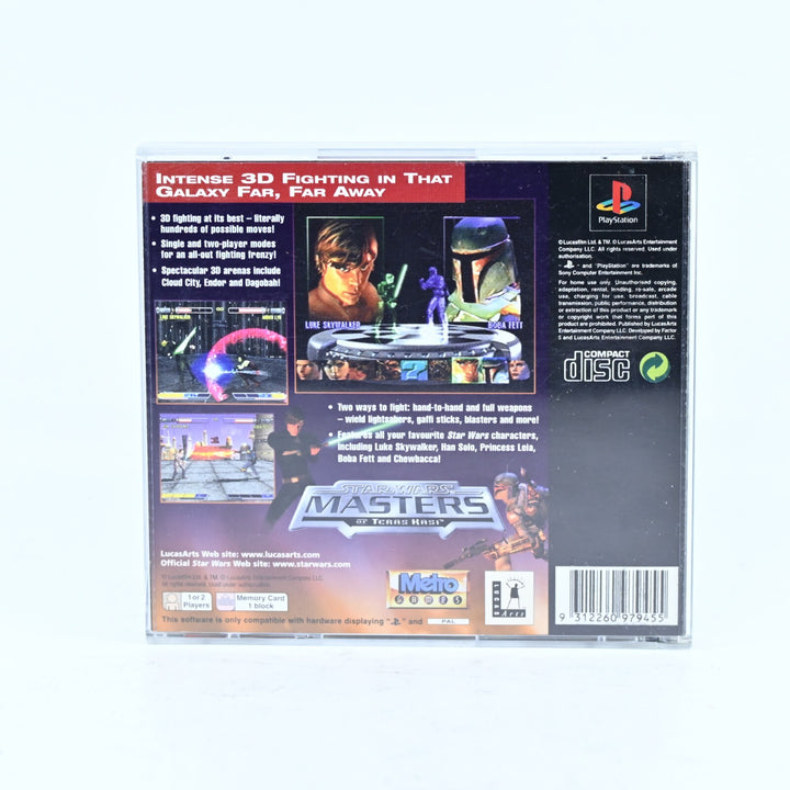 Star Wars Masters of Teras Kasi - Sony Playstation 1 / PS1 Game + Manual - PAL