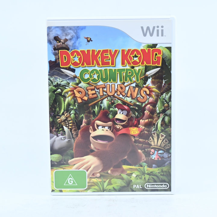 Donkey Kong Country Returns - Nintendo Wii Game + Manual - PAL - MINT DISC!