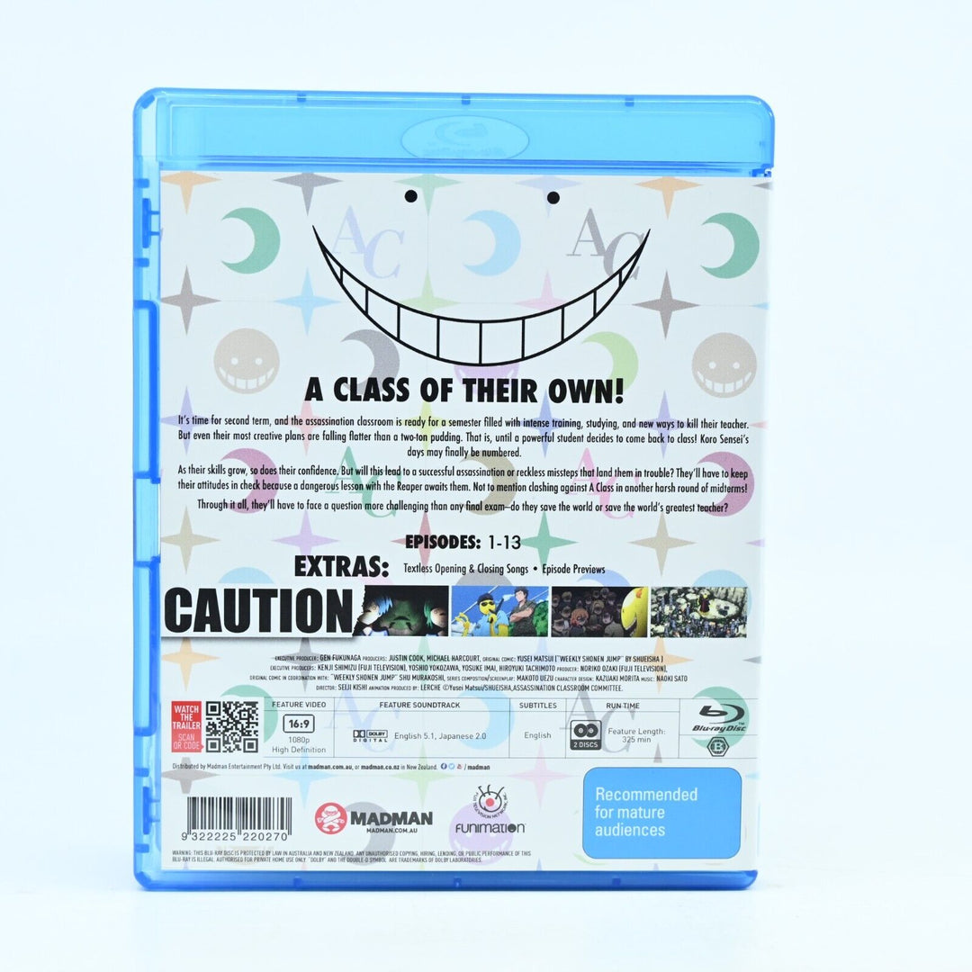 Assassination Classroom - Season 2 Part 1 - Region B - Blu-ray - MINT Anime AUS