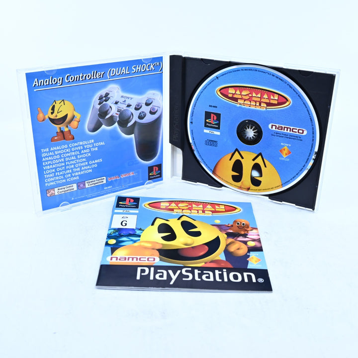 Pac-Man World - Sony Playstation 1 / PS1 Game + Manual - PAL - MINT DISC!