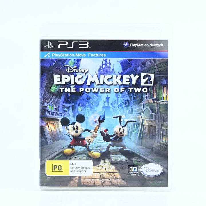 Epic Mickey 2: The Power of Two - Sony Playstation 3 / PS3 Game + Manual
