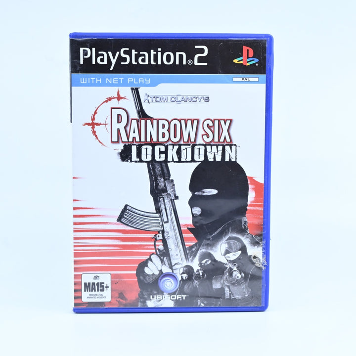 Tom Clancy’s Rainbow Six Lockdown - Sony Playstation 2 / PS2 Game + Manual - PAL