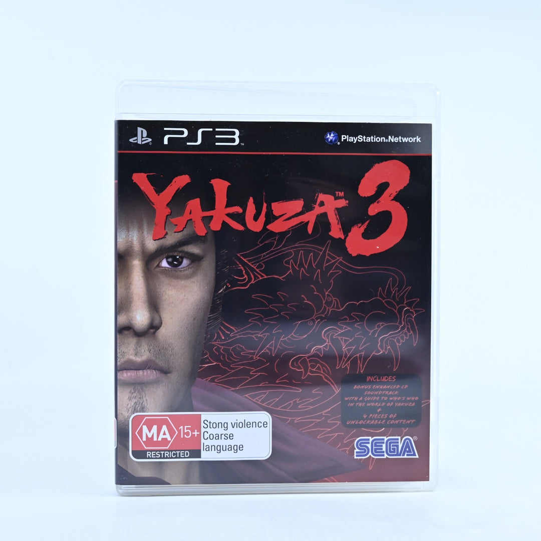 Yakuza 3 - Sony Playstation 3 / PS3 Game + Manual - MINT DISC!