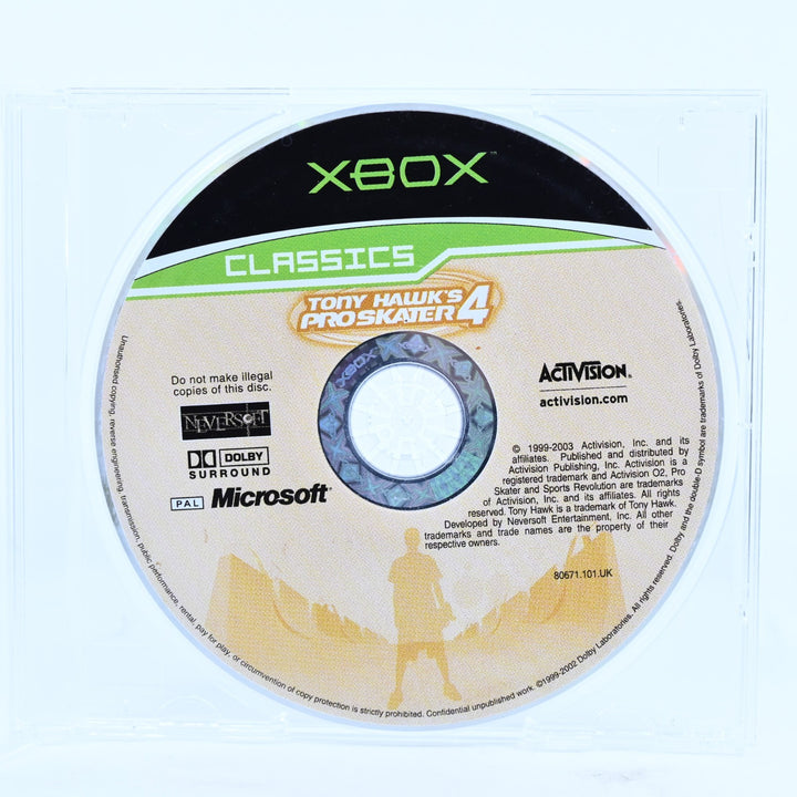 Tony Hawk's Pro Skater 4 - Original Xbox Game - Disc Only - PAL - MINT DISC!