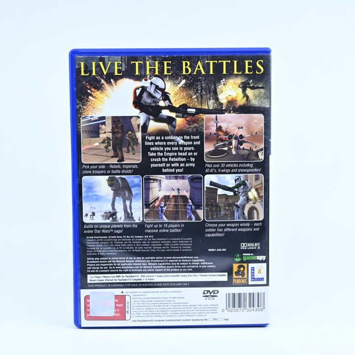 Star Wars Battlefront - Sony Playstation 2 / PS2 Game - No Manual - PAL