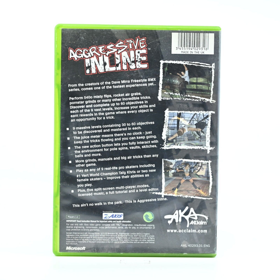 Agressive Inline - Xbox Game - PAL - FREE POST!