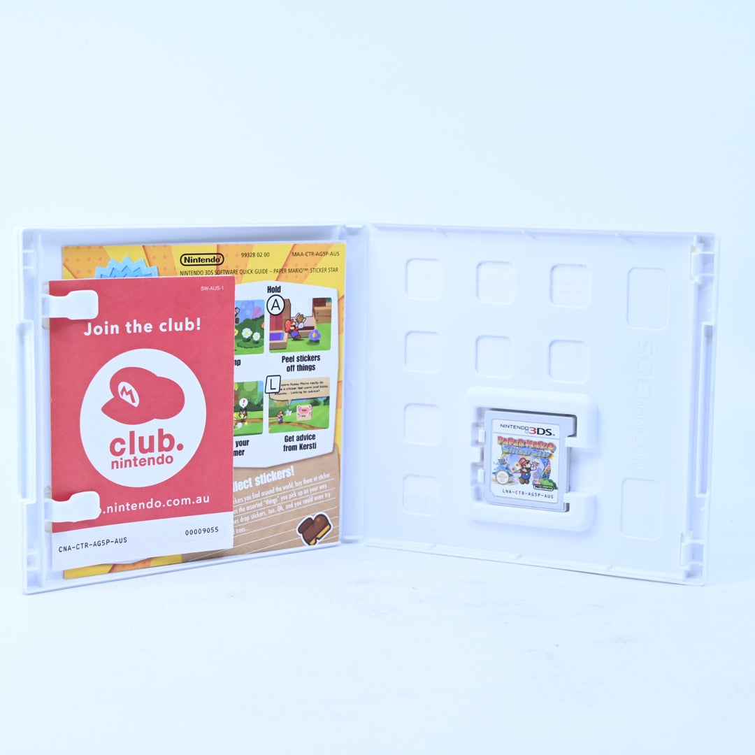 Paper Mario Sticker Star - Nintendo 3DS Game - PAL + Manual - FREE POST!
